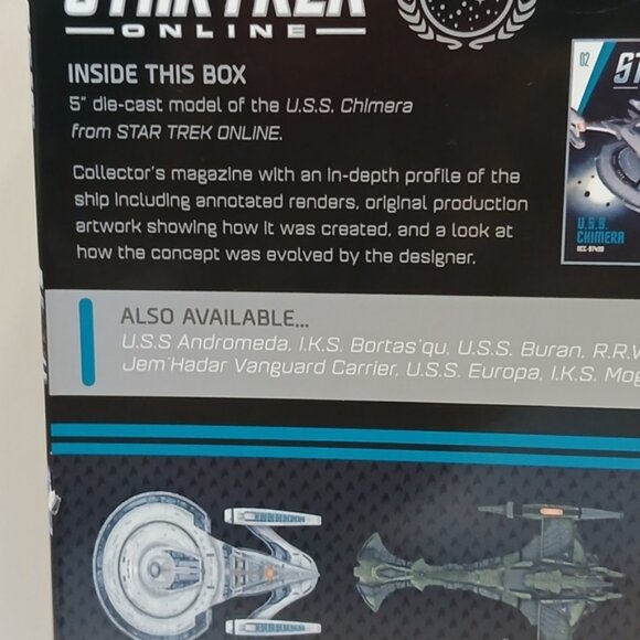 STAR TREK ONLINE COLLECTION: U.S.S. CHIMERA NCC-97400 - ISSUE 02-NEW IN BOX - Picture 9 of 12